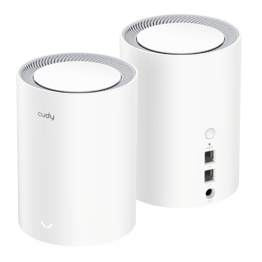 Cudy - AX3000 Wi-Fi 6 Mesh Kit 2 Pack - White - Cudy - AX3000 Wi-Fi 6 Mesh Kit 2 Pack - White