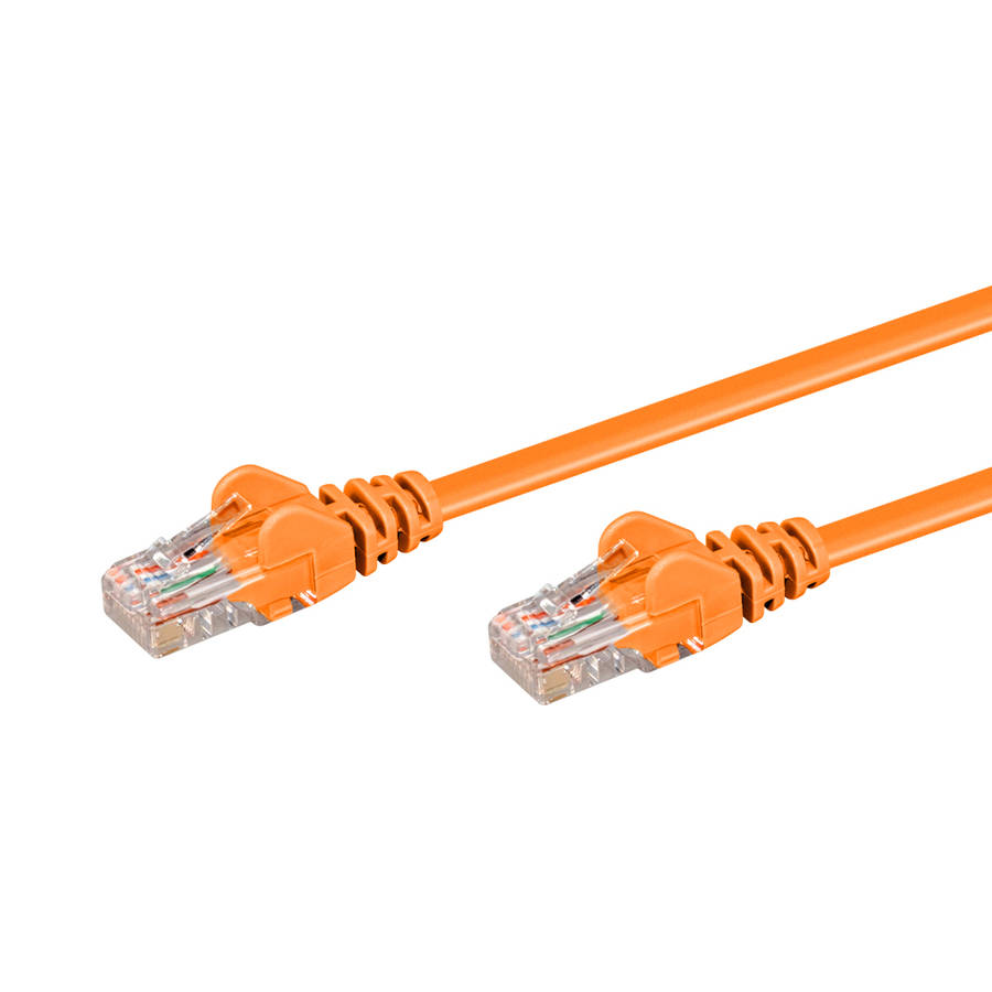 LinkQnet - 3M Cat5E Moulded Flylead - Orange - LinkQnet - 3M Cat5E Moulded Flylead - Orange