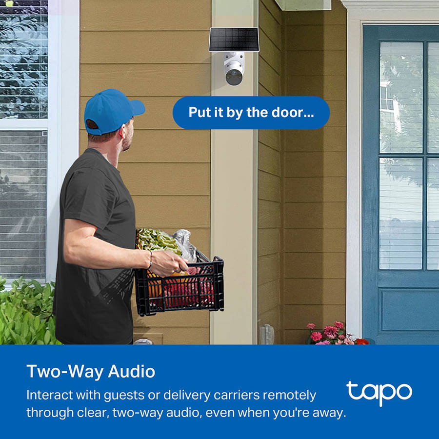 Tp-Link - Tapo Tc85 Kit Solar-Powered Security Camera Kit - Tp-Link - Tapo Tc85 Kit Solar-Powered...