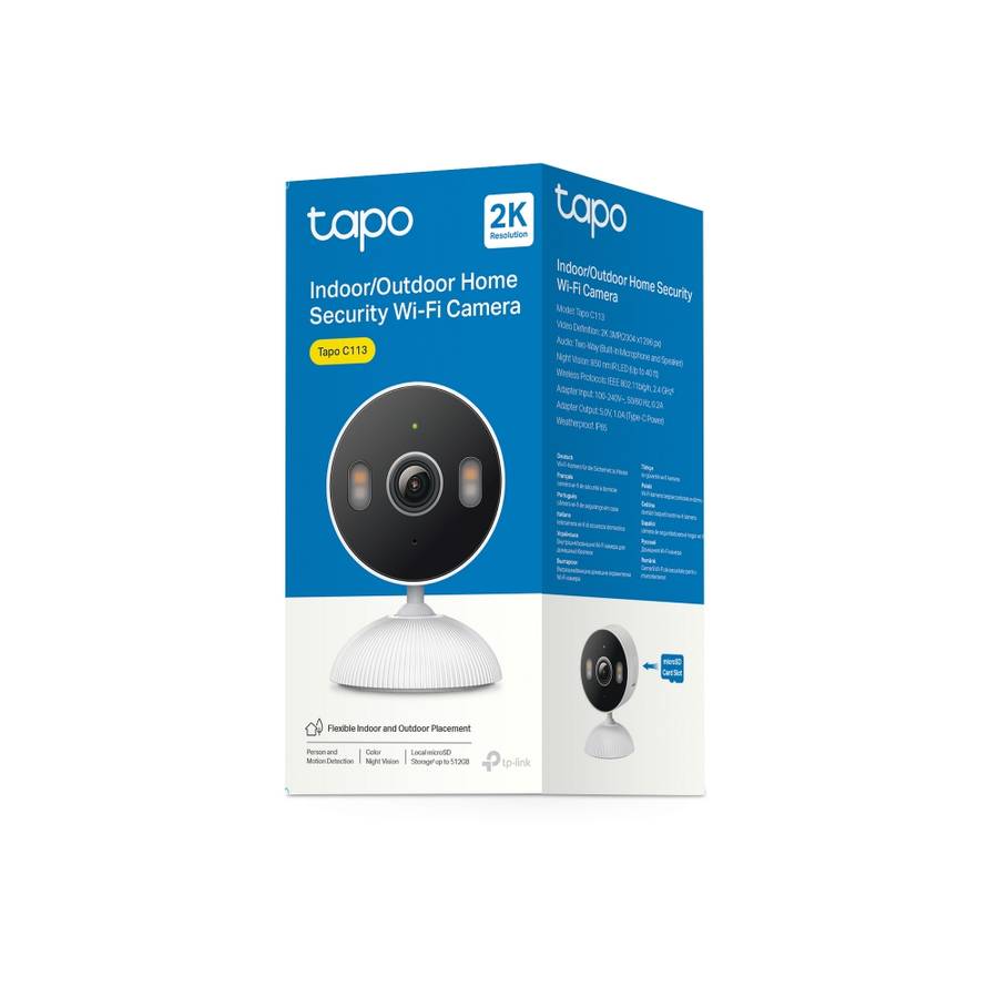 Tp-Link - Tapo 2K 3MP In Out WiFi - Tp-Link - Tapo 2K 3MP In Out WiFi