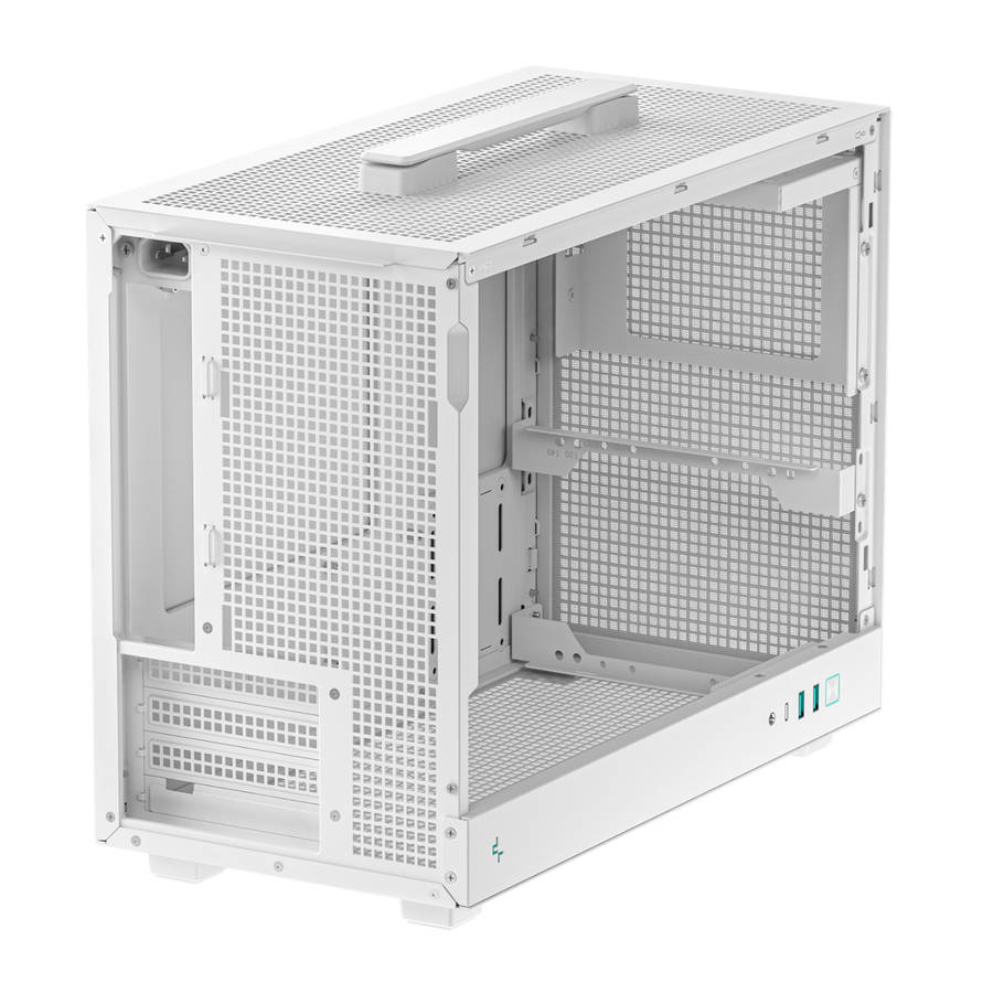 DEEPCOOL - CH160 Plus Micro-ATX Chassis - White - DEEPCOOL - CH160 Plus Micro-ATX Chassis - White