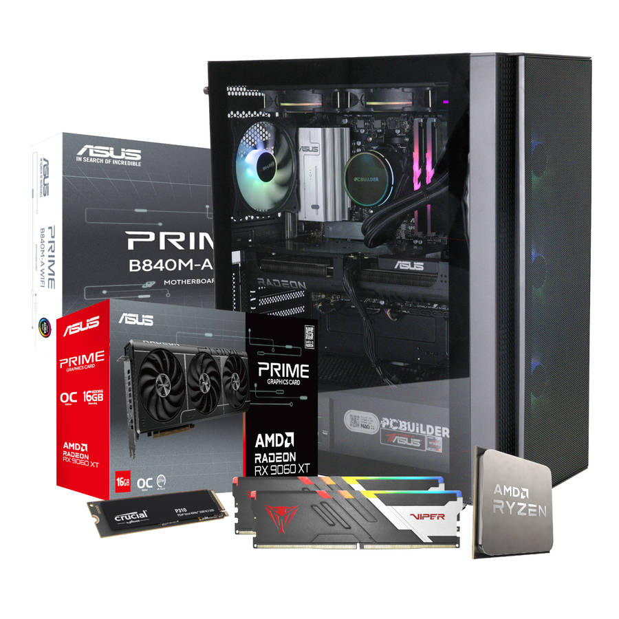 PCBuilder - Ryzen 5 7600 Seeker Windows 11 Gaming PC - PCBuilder - Ryzen 5 7600 Seeker Windows 11...