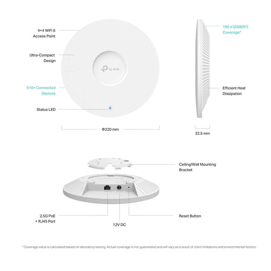 Tp-Link - Omada Ax6000 WiFi6 Ap Ultra - Tp-Link - Omada Ax6000 WiFi6 Ap Ultra