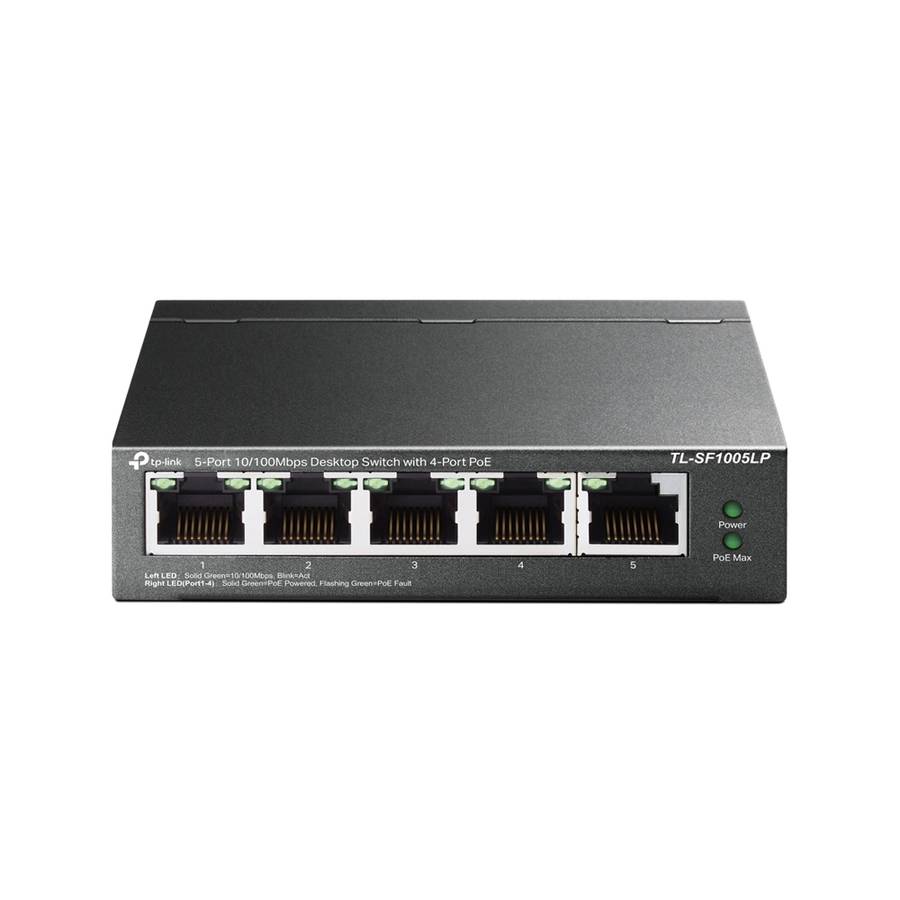 Tp-Link - 5-Port 10/100Mbps Desktop Switch with 4-Port PoE - Tp-Link - 5-Port 10/100Mbps Desktop ...