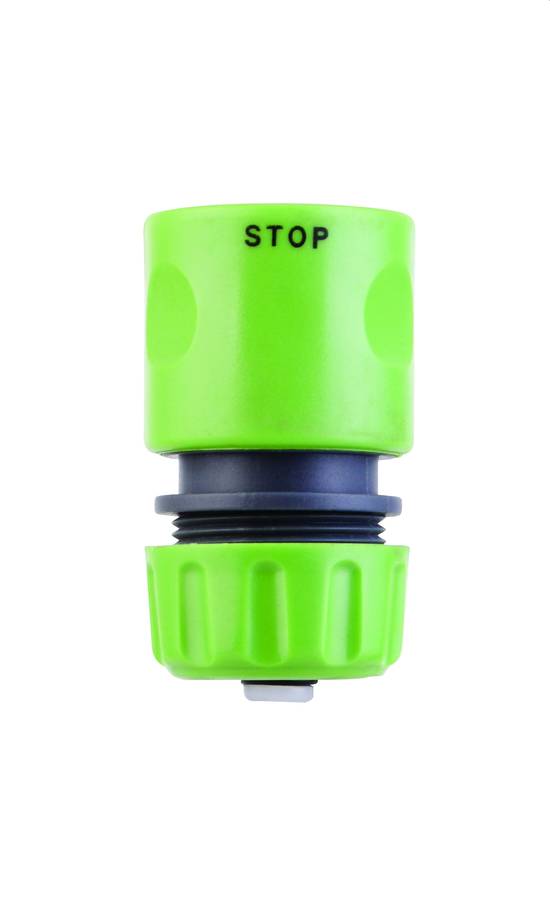 Gro Hose Connector with Water Stop -12.5mm - Gro Hose Connector with Water Stop -12.5mm