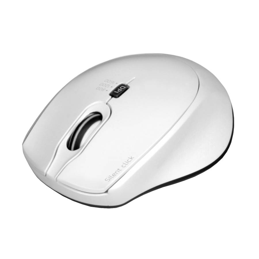 Port - Office Pro Silent 2.4GHz Wireless Mouse White - Port - Office Pro Silent 2.4GHz Wireless M...