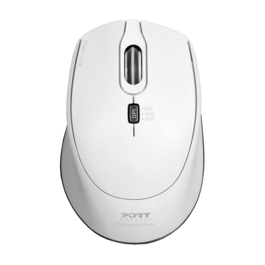 Port - Office Pro Silent 2.4GHz Wireless Mouse White - Port - Office Pro Silent 2.4GHz Wireless M...
