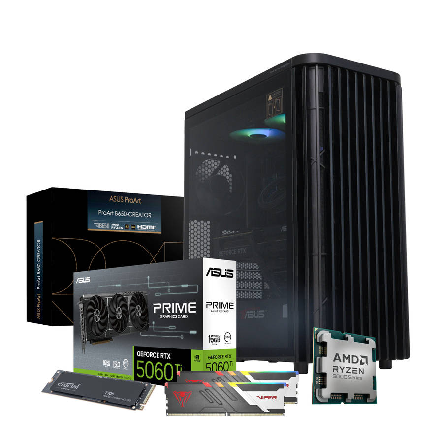 PCBuilder - Ryzen 7 9700X Monet Windows 11 Creator PC - PCBuilder - Ryzen 7 9700X Monet Windows 1...