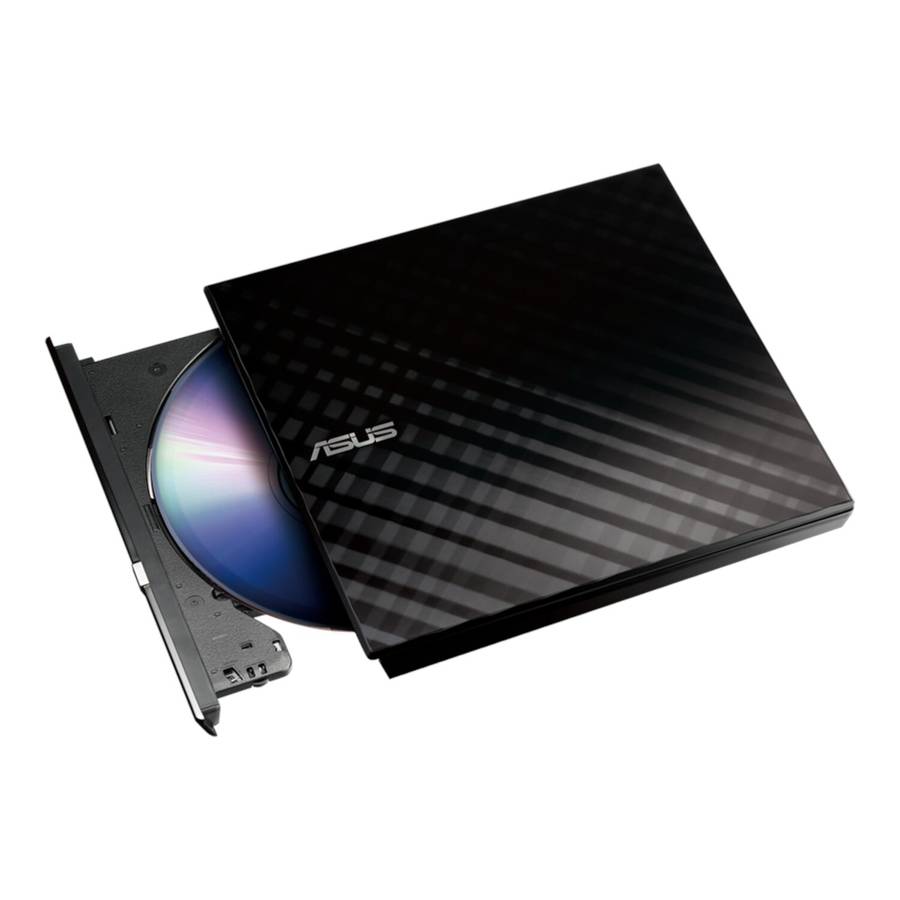 Asus - SDRW-08D2S-U Lite External 8X DVD Writer with M-Disc Support - Asus - SDRW-08D2S-U Lite Ex...
