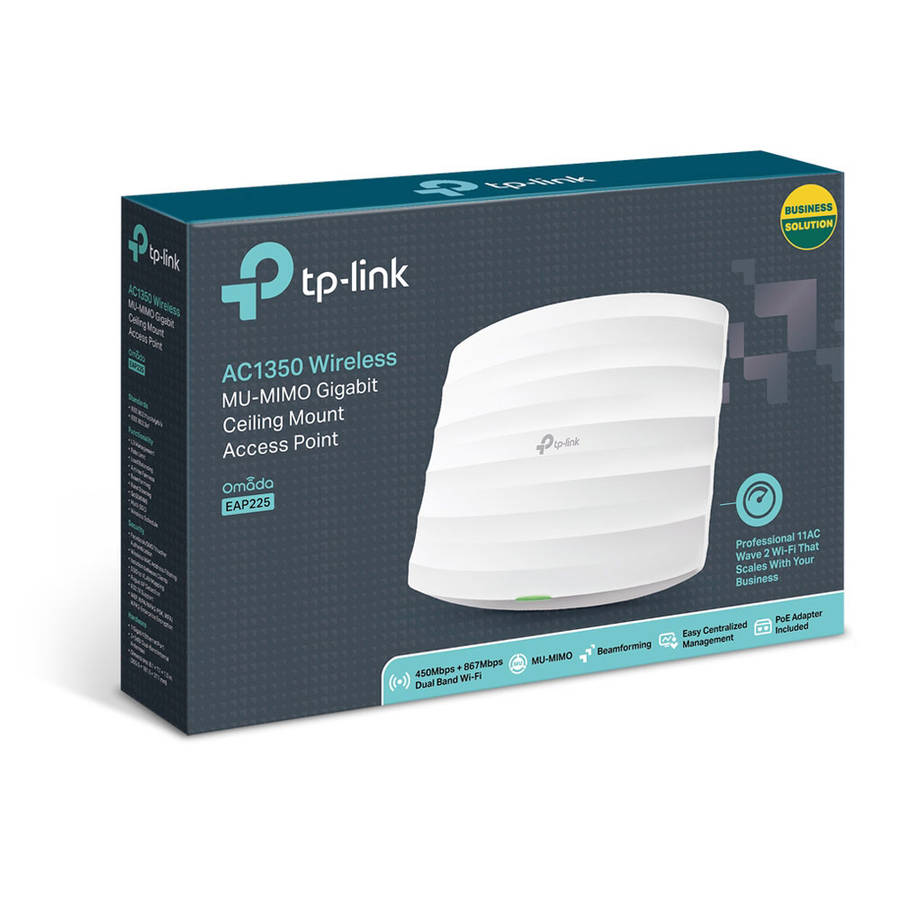 Tp-Link - Ac1350 Wireless Dual Band Ceiling/Wall Access Point - Tp-Link - Ac1350 Wireless Dual Ba...