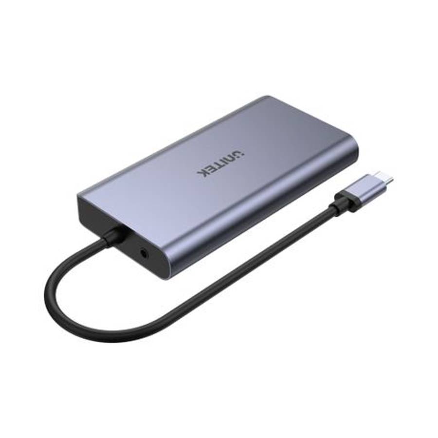 Unitek - USB3 Type-C 8-in-1 Port Replicator with 100W PD - Unitek - USB3 Type-C 8-in-1 Port Repli...