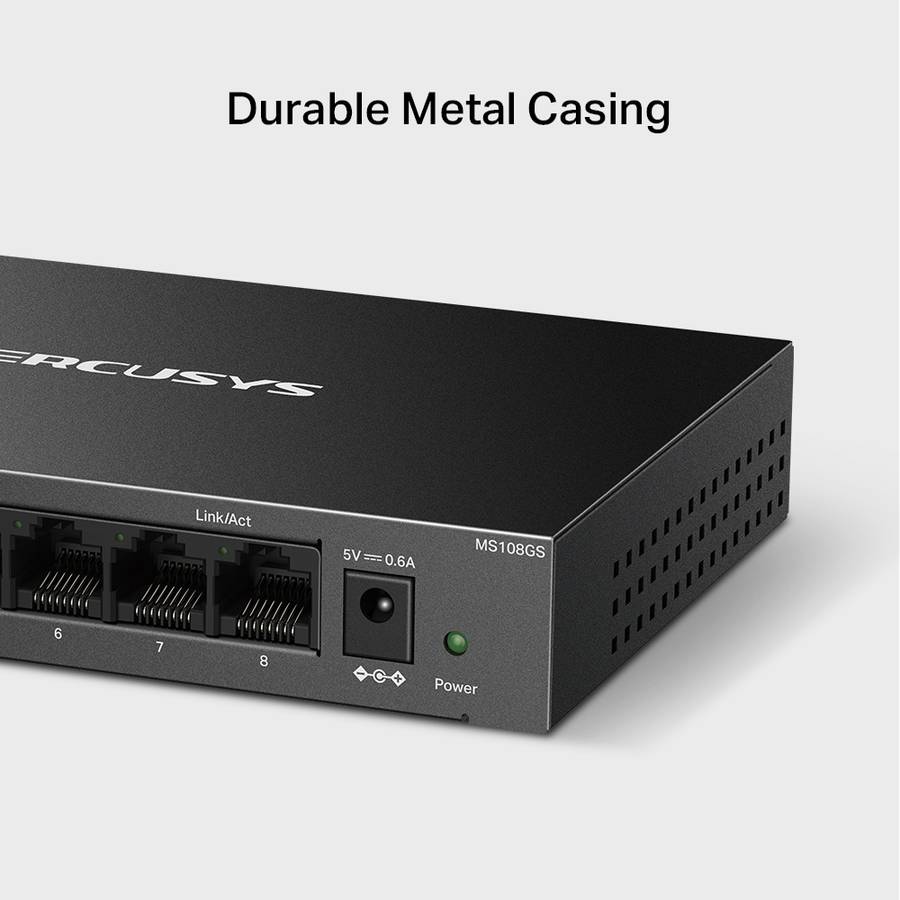 Mercusys - 8Port Gigabit Desktop Switch - Mercusys - 8Port Gigabit Desktop Switch
