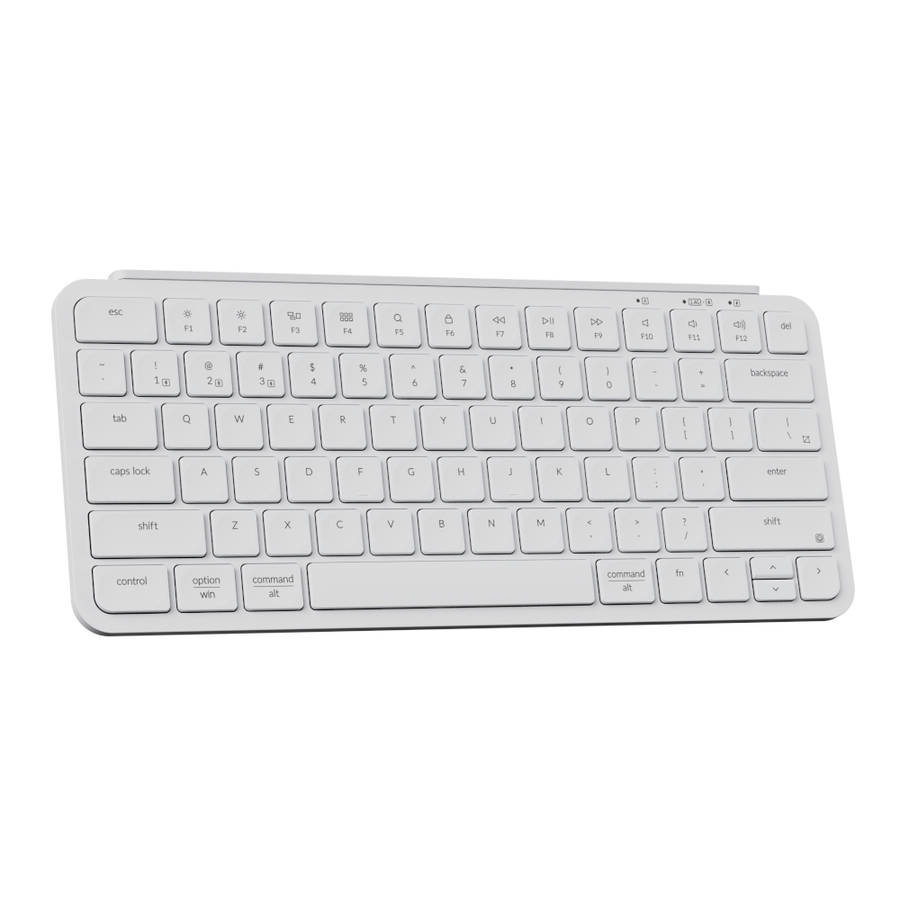 Keychron - B1 Pro Ultra-Slim 75% Wireless Keyboard - White - Keychron - B1 Pro Ultra-Slim 75% Wir...