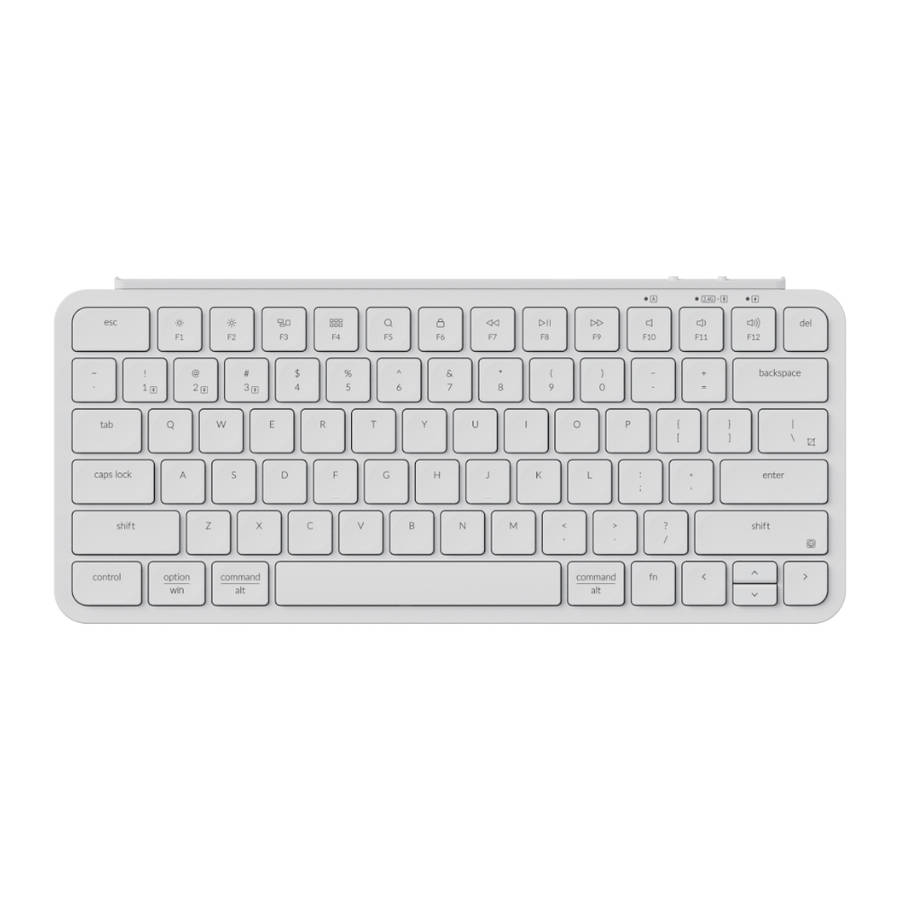Keychron - B1 Pro Ultra-Slim 75% Wireless Keyboard - White - Keychron - B1 Pro Ultra-Slim 75% Wir...