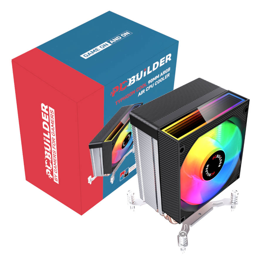 PCBuilder - Tyhpoon Cool 90mm Air CPU Cooler - Black - PCBuilder - Tyhpoon Cool 90mm Air CPU Cool...