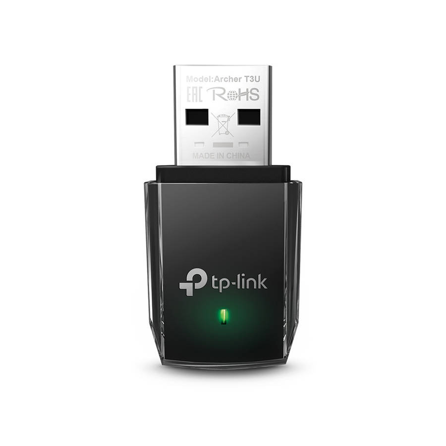 Tp-Link - Archer T3U AC1300 Mini Wireless Dual Band USB Adapter - Tp-Link - Archer T3U AC1300 Min...