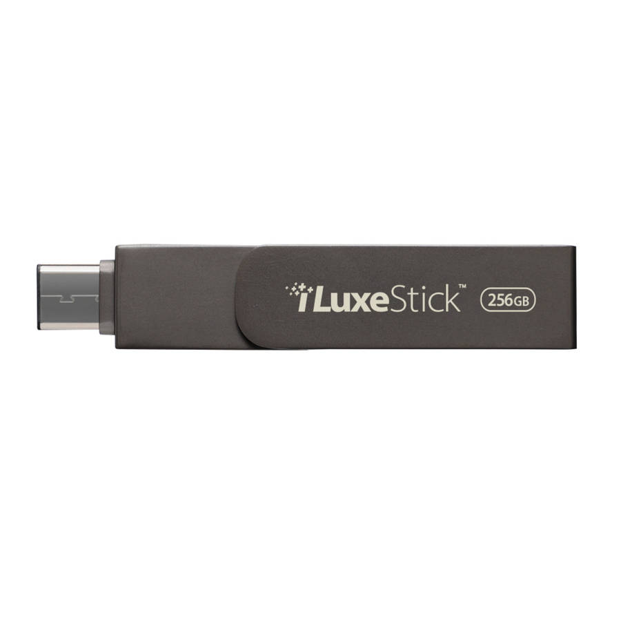 Patriot - iLuxe Stick C 256GB USB 3.2 GEN 1 Type C + Lightning Flash Drive - Black - Patriot - iL...