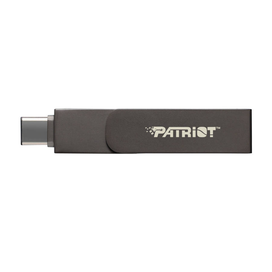 Patriot - iLuxe Stick C 256GB USB 3.2 GEN 1 Type C + Lightning Flash Drive - Black - Patriot - iL...