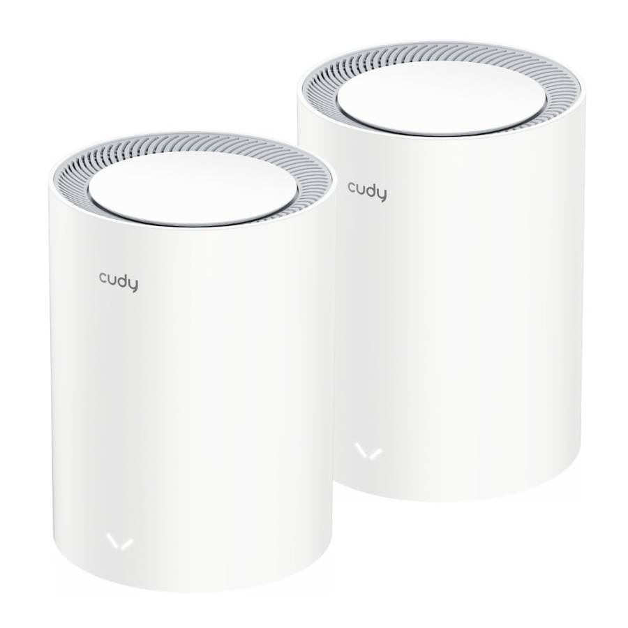 Cudy - AX3000 Wi-Fi 6 Mesh Kit 2 Pack - White - Cudy - AX3000 Wi-Fi 6 Mesh Kit 2 Pack - White