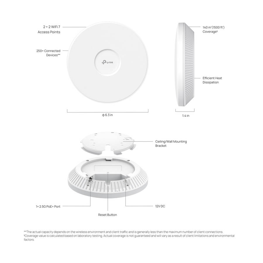 Tp-Link - Omada Be3600 WiFi7 Ap - Tp-Link - Omada Be3600 WiFi7 Ap
