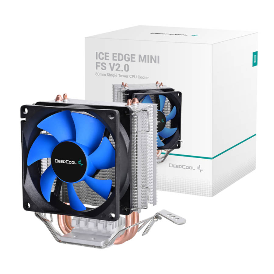 DEEPCOOL - Ice Edge Mini FS V2.0 80mm CPU Air Cooler - Blue - DEEPCOOL - Ice Edge Mini FS V2.0 80...