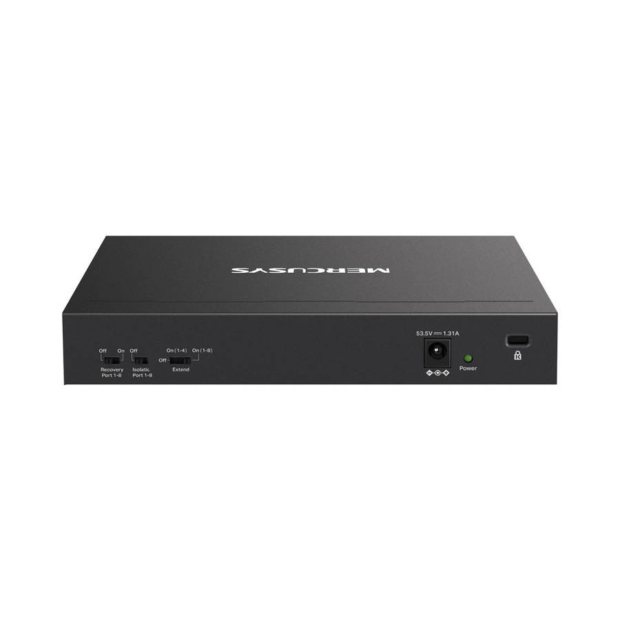Mercusys - Tp-Link - Mercusys MS110P 10-Port 10/100Mbps Desktop Switch with 8-Port PoE+ - Mercusy...