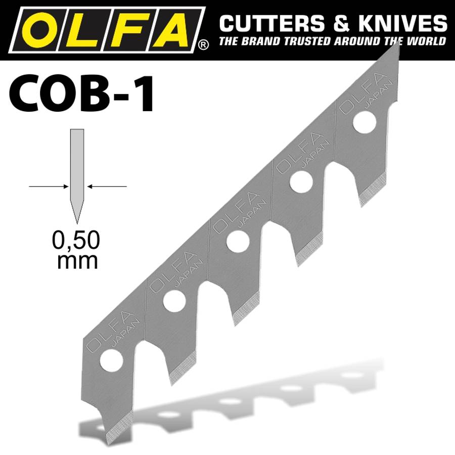Olfa - Blades Cob-1 3/Pack 5mm - Olfa - Blades Cob-1 3/Pack 5mm
