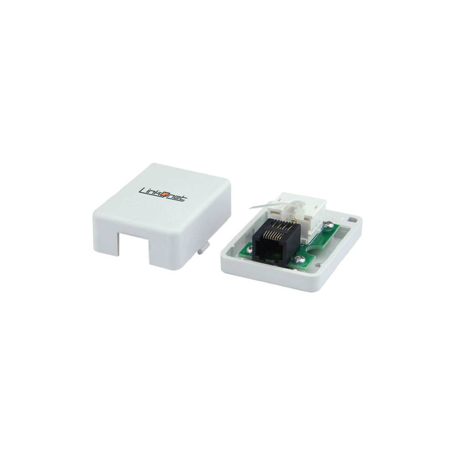 LinkQnet - Rj45 Cat5E Wall Box ( Logo) - LinkQnet - Rj45 Cat5E Wall Box ( Logo)