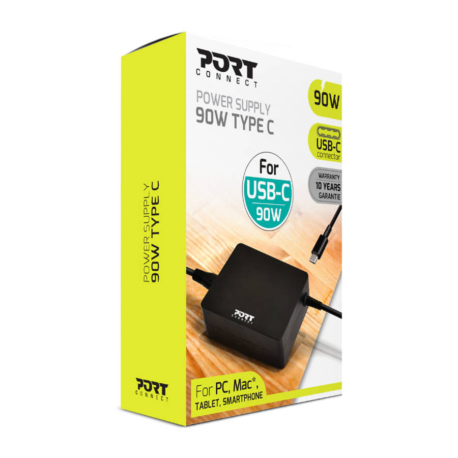 Port - 90W USB-C Power Supply - Port - 90W USB-C Power Supply