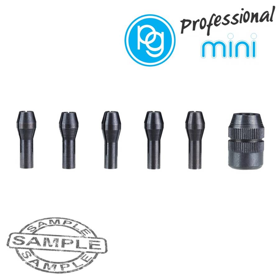 PG - Collet Set 5Pc + Collet Nut - PG - Collet Set 5Pc + Collet Nut