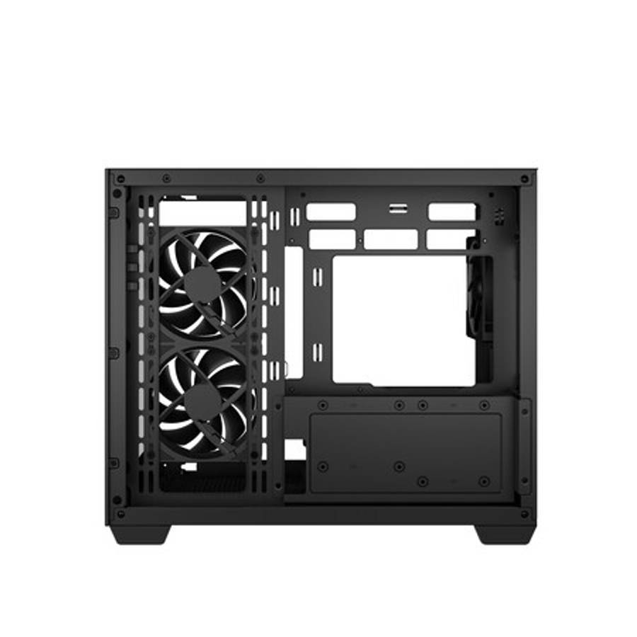 DEEPCOOL - CG330 3F Panoramic Dual-Chamber Micro-ATX Gaming Chassis - Black - DEEPCOOL - CG330 3F...