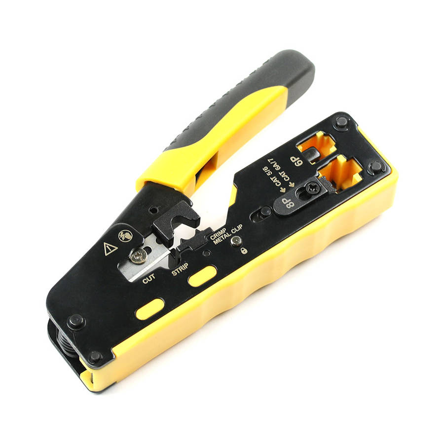 Sprotek - 3 In 1,Crimping Tool Cat5,6,7 Pass Through - Sprotek - 3 In 1,Crimping Tool Cat5,6,7 Pa...