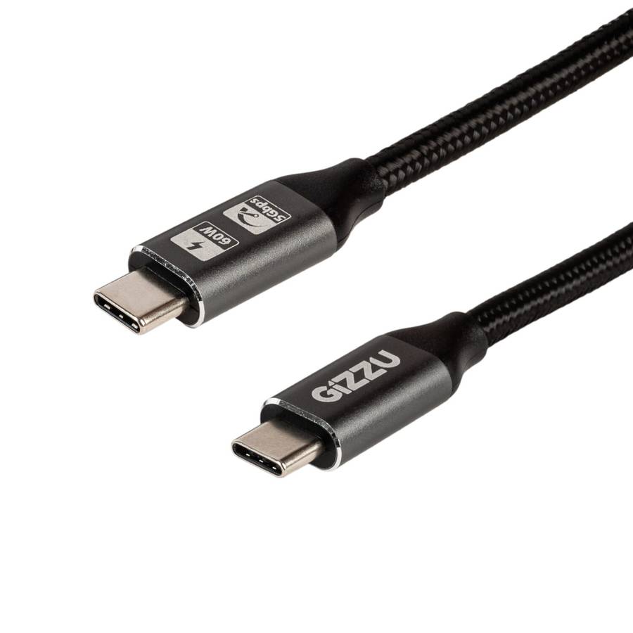 Gizzu - 60W 5Gbps Type-C 2m Cable - Gizzu - 60W 5Gbps Type-C 2m Cable