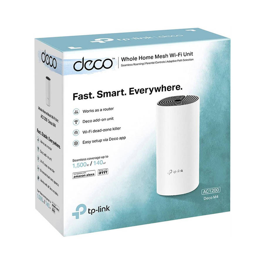 Tp-Link - Deco M4(1-Pack) AC1200 Whole-Home Mesh Wi-Fi System - Tp-Link - Deco M4(1-Pack) AC1200 ...