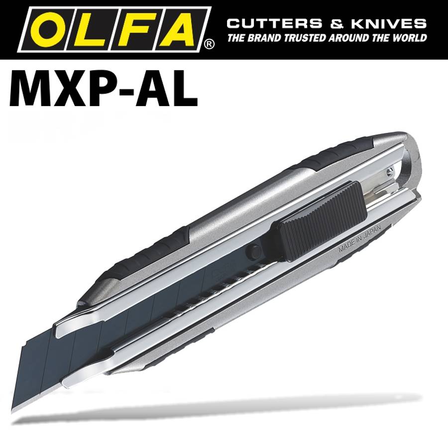 Olfa - Cutter 18mm With Auto Lock + Excelblack Blade - Olfa - Cutter 18mm With Auto Lock + Excelb...