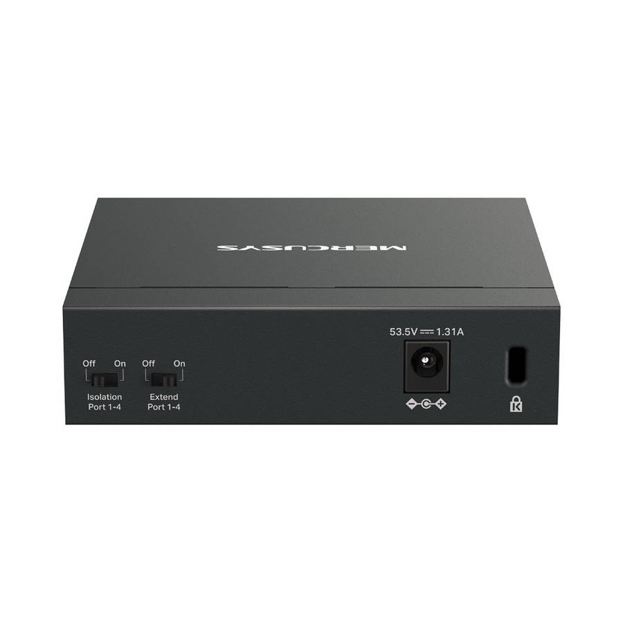 Mercusys - Tp-Link - Mercusys MS105GP 5-Port Gigabit Desktop Switch with 4-Port PoE+ - Mercusys -...