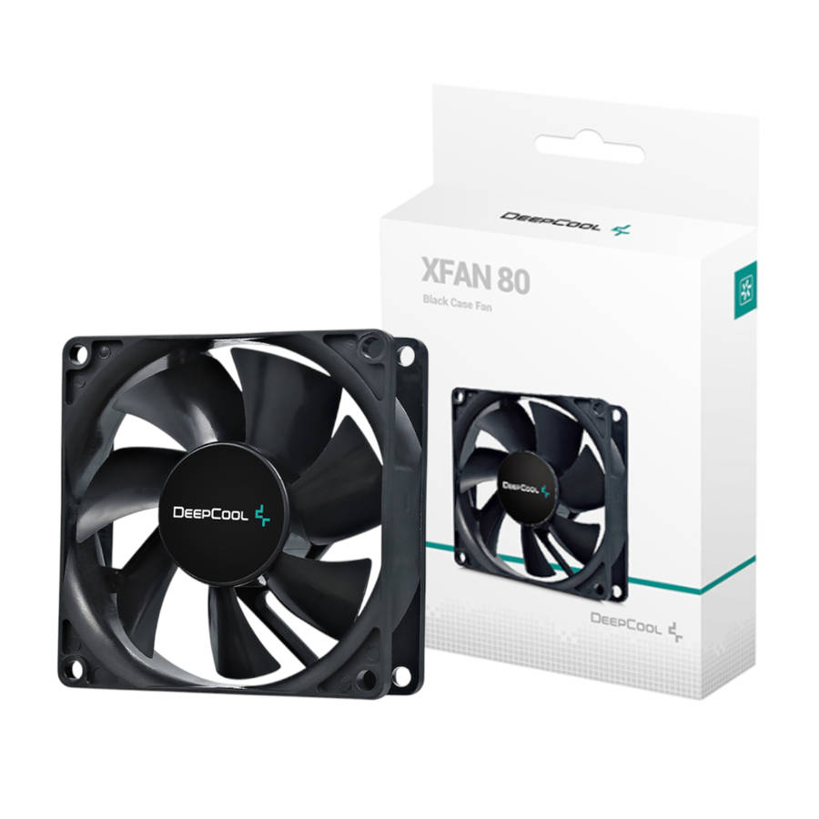 DeepCool Xfan 80mm Case Fan - Black - DeepCool Xfan 80mm Case Fan - Black