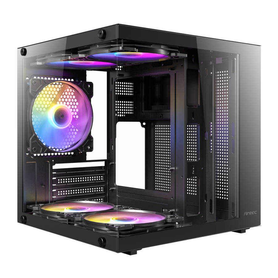 Antec - VCX10M ARGB Micro-ATX | ITX Mini-Tower Gaming Chassis - Black - Antec - VCX10M ARGB Micro...