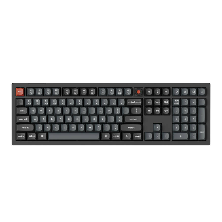 Keychron - V6 Ultra 100% 8K Red Switch Hot-Swappable Gateron Jupiter RGB Wireless Keyboard - Keyc...