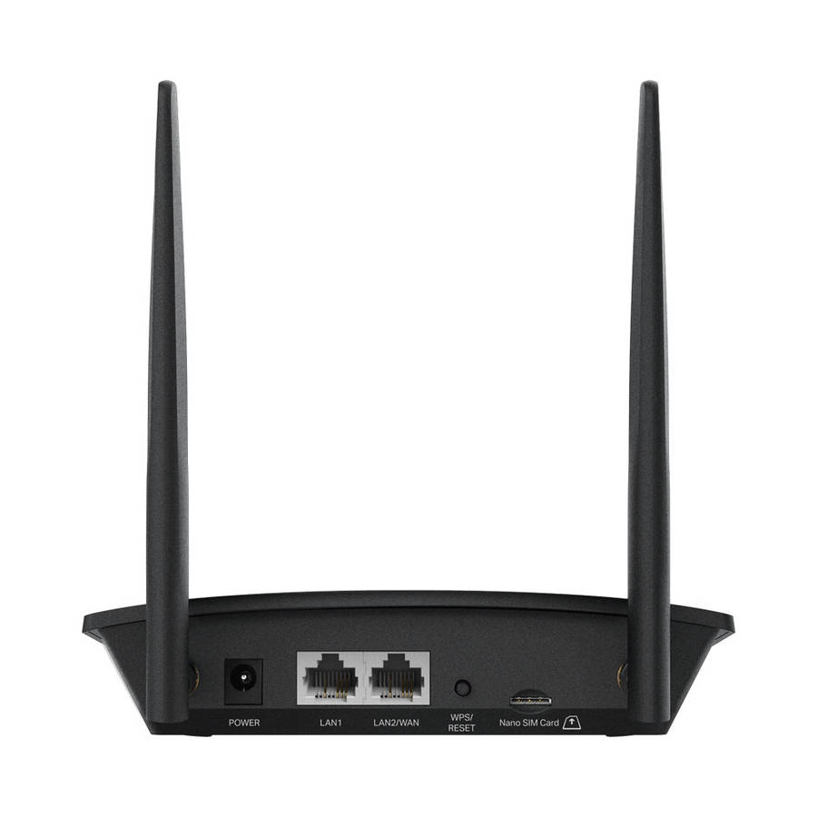 Tp-Link - MR100 Wireless 300 Mbps N 4G LTE Router - Tp-Link - MR100 Wireless 300 Mbps N 4G LTE Ro...