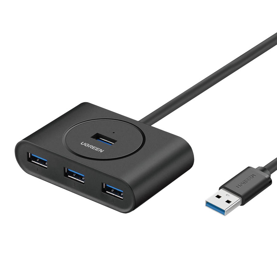 Ugreen - Powerful Portable 4-Port USB 3.0 Hub with 5Gbps Data Transfer 0.5m - Ugreen - Powerful P...