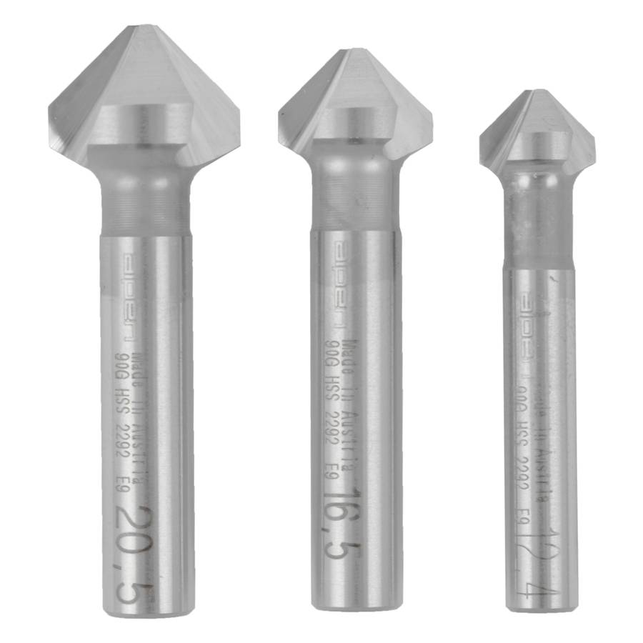 Alpen - Hss Countersink Set - Pcs 12.4 - 16.5 - 20.5mm - Alpen - Hss Countersink Set - Pcs 12.4 -...
