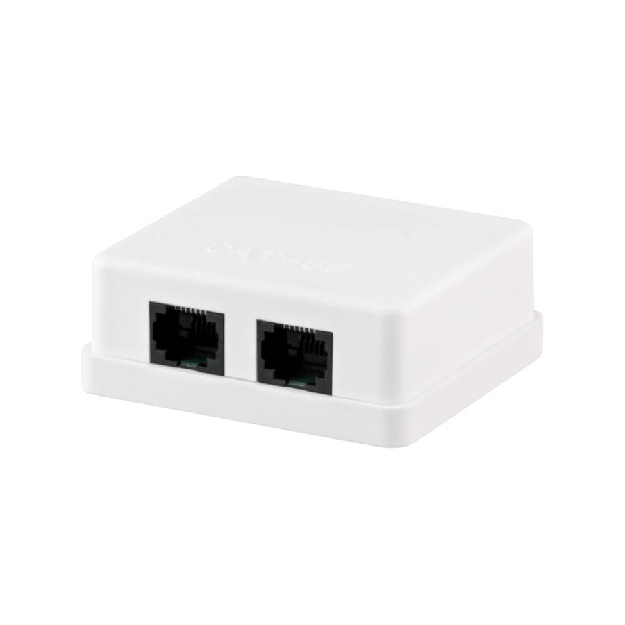 LinkQnet - Dual Cat5 Wall Box - LinkQnet - Dual Cat5 Wall Box