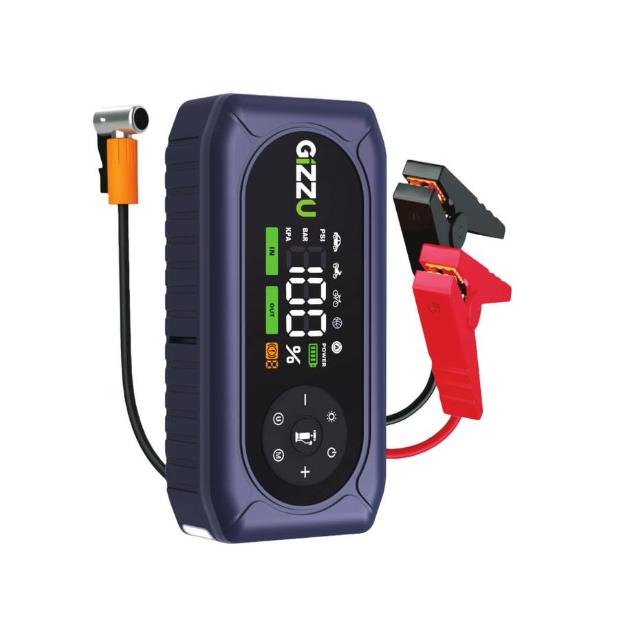 Gizzu - 4-in-1 Jump Starter & Air Compressor - Gizzu - 4-in-1 Jump Starter & Air Compressor