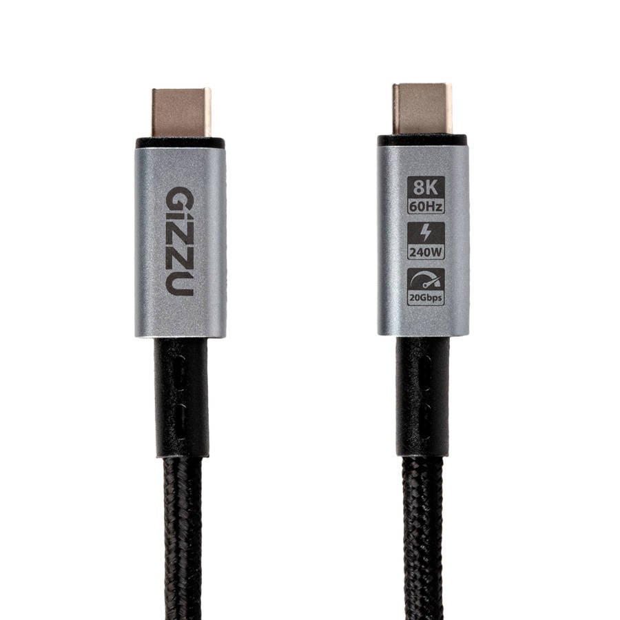 Gizzu - 240W 20Gbps Type-C 2m Cable - Gizzu - 240W 20Gbps Type-C 2m Cable