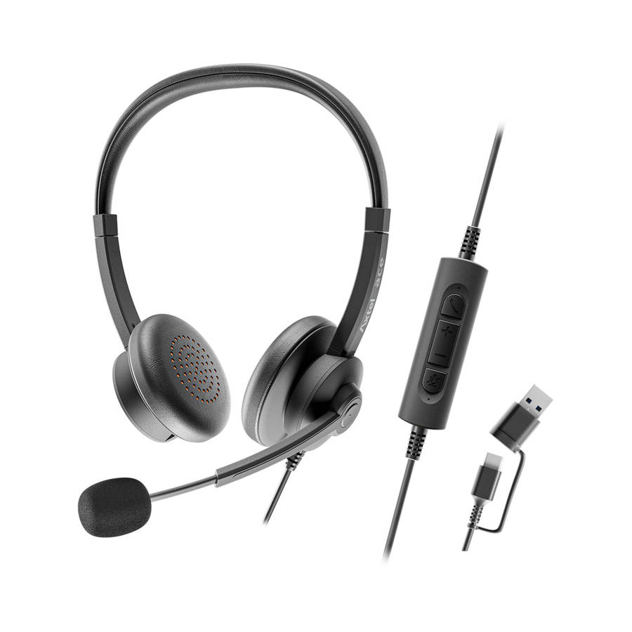 Axtel - Ace Uc Stereo USB-C/A Wired Headset - Axtel - Ace Uc Stereo USB-C/A Wired Headset