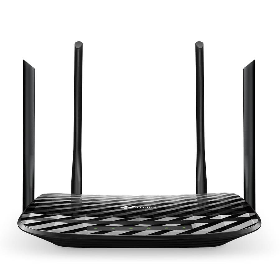 Tp-Link - Archer A6 AC1200 Wireless MU-MIMO Gigabit Dual Band Router & 4 Antennas - Tp-Link - Arc...