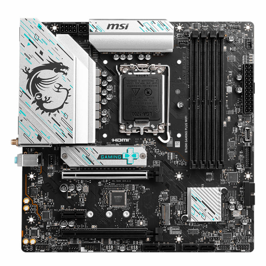 MSI - Gaming Plus 14th/13th/12th Gen Intel Core DDR5 Gaming Motherboard - MSI - Gaming Plus 14th/...