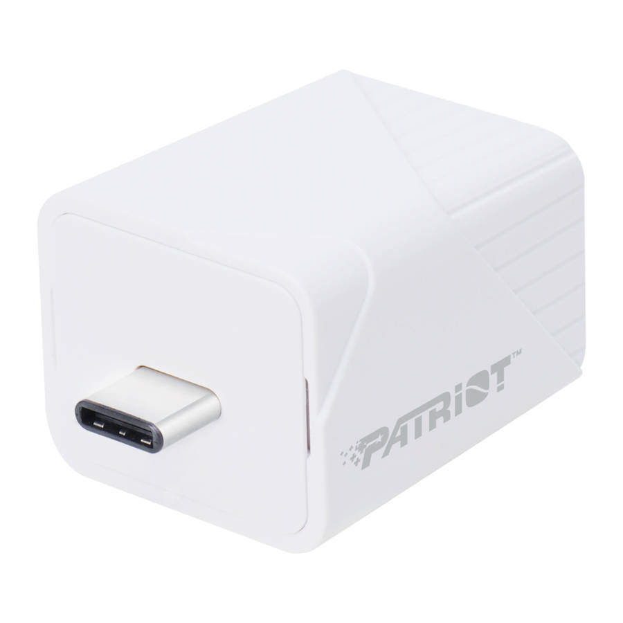 Patriot - iLuxe Cube 128GB Type-C Smart Backup Solution - White - Patriot - iLuxe Cube 128GB Type...