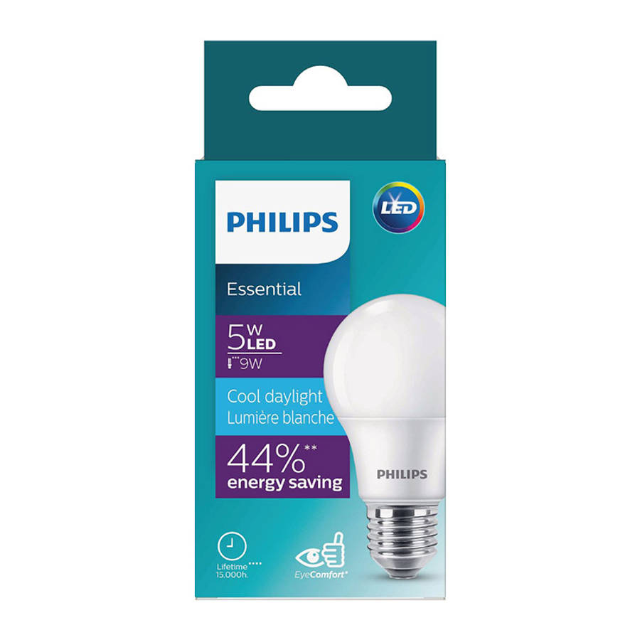 Philips - Globe LED 5W Screw Type Cool Daylight - Philips - Globe LED 5W Screw Type Cool Daylight